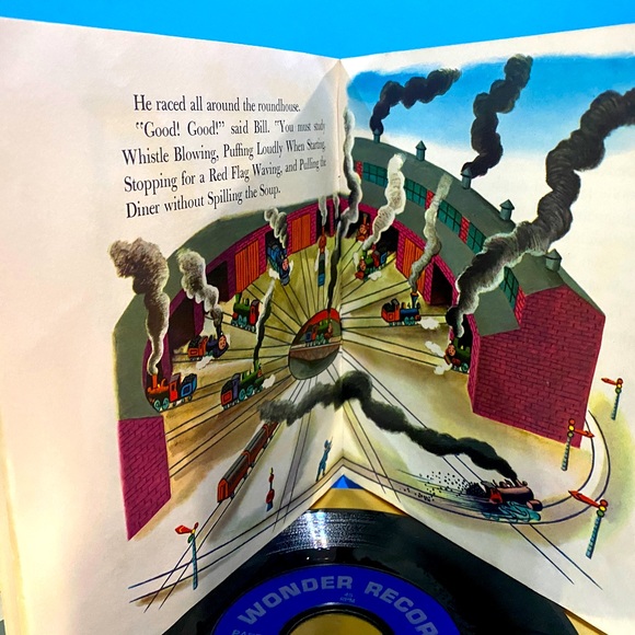 RETRO 1946 A LTTLE GOLDEN BOOK & VINYL 7” RECORD TOOTLE READ ALONG STORY 45 RPM - Picture 11 of 16